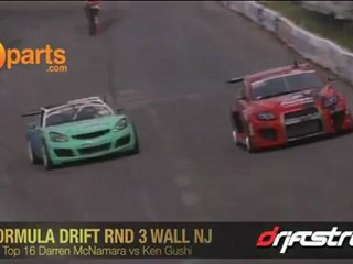 Darren McNamara vs Ken Gushi Top 16 Formula Drift Wall NJ