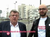 Action porte à porte à Longwy pour François Hollande