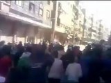 فري برس دمشق  حي التضامن مظاهرة حاشدة11 4 2012 Damascus