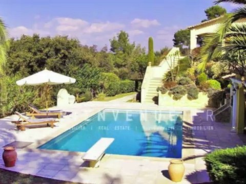 A Vendre, Villa, Mougins, 6 chambres, jardin, piscine, domaine sécurisé, vue montagnes, calme