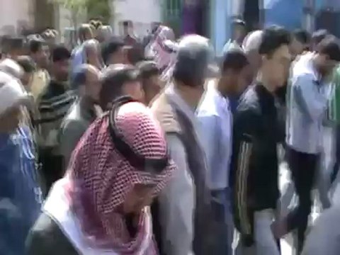 فري برس حمص القصير وداع وتشييع الشهيد رضوان محمدعلي جمرك 12 4 2012 Homs