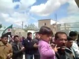 فري برس ادلب حاس مظاهرة في اول يوم من وقف اطلاق النار 12 4 2012 Idlib