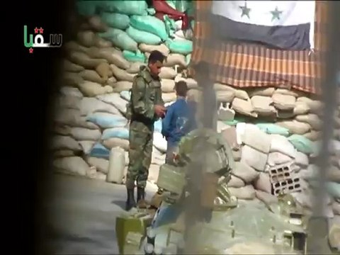 فري برس ريف دمشق سقبا دبابات وتشديد أمني غير مسبوق 12 4 2012 Damascus