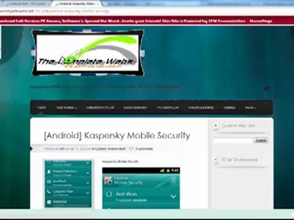 How to  Download [Android] Kaspersky Mobile Security Free! Full Version licence!