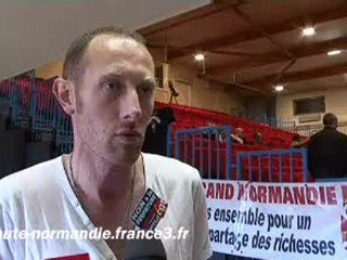 La mobilisation des Legrand à Montville contre la fermeture du site