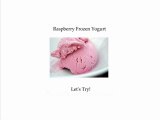 Frozen Yogurt Ice Cream Maker Recipes