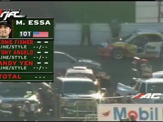 Michael Essa scores a 51.2 during session 1 of qualifying for Formula Drift Round 7