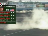 Conrad Grunewald scores a 66.6 during session 1 of qualifying for Formula Drift Round 7