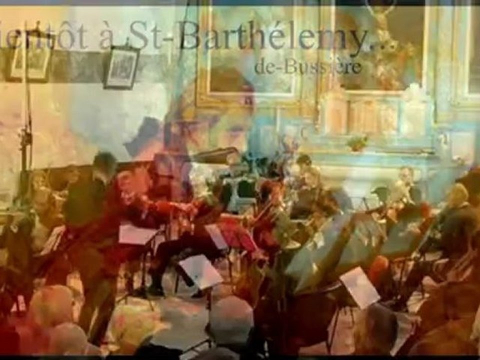 Concert à l'Eglise de St-Barthélemy-de-Bussière, Mozart, Pâques 2012