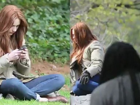 Karen Gillan Films Her Final Scenes For Doctor Who in New York