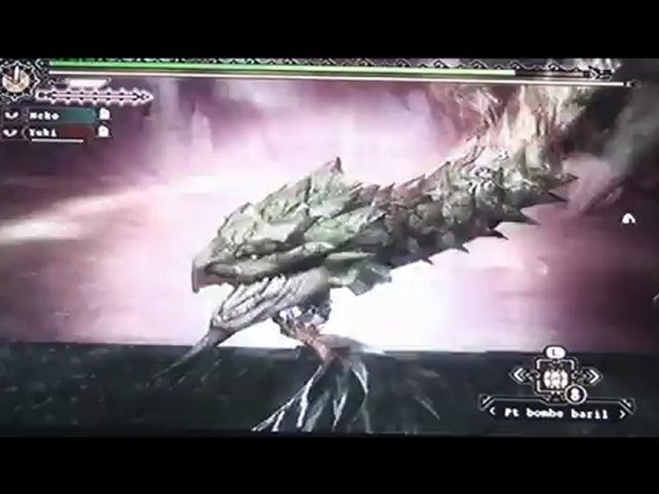 Neko & Yuki Vs Rathian + (Monster Hunter Tri Wii )
