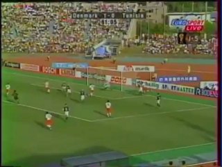 Denmark 2-1 Tunisia  match amical en 2002
