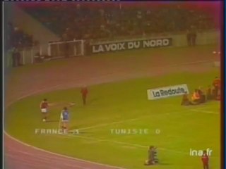 France 2-0 Tunisie  match amical en 1978