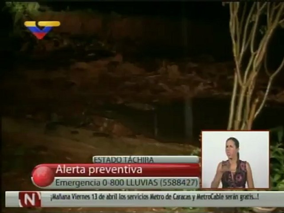Lluvias dejan 300 familias y algunas vías afectadas en el occidente del país