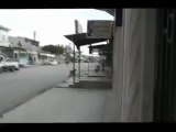 فري برس ريف حماه المحتل  عناصر الأمن والشبيحة تهجم على مظاهرة قلعة المضيق 12 4 2012 Hama