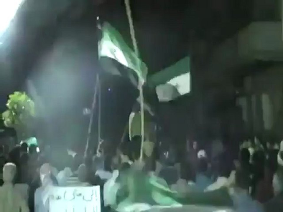 فري برس حماة المحتلة حي طريق حلب   مظاهرة مسائية 12 4 2012 ج2 Hama