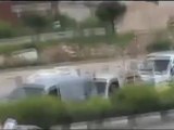 فري برس  حماة المحتلة خرق خطة السلام والدبابات عند دوارالفيلات Hama