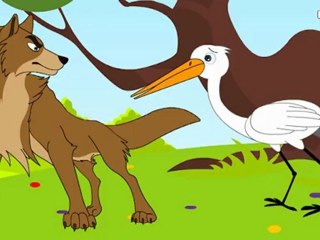The Wolf and the Crane - Aesop's fables