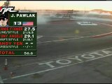 Justin Pawlak ran a 74.9  during session 2 of qualifying for Formula Drift Round 7