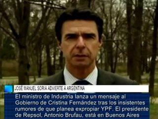 José Manuel Soria advierte a Argentina