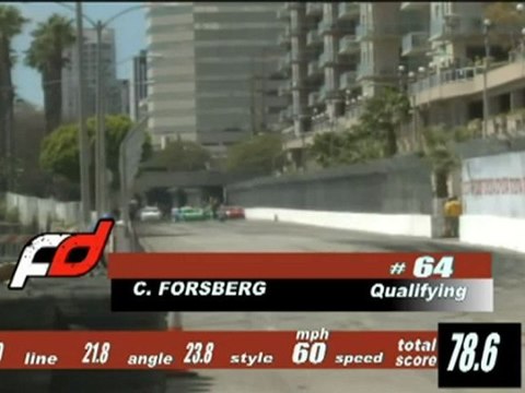 CHRIS FORSBERG #64 at Formula Drift Round 1, Long Beach California 2011 qualifying