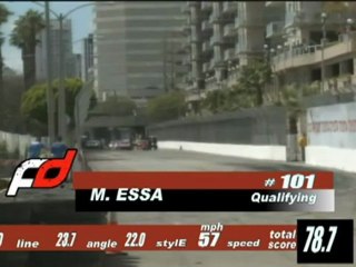 MICHAEL ESSA  #101 at Formula Drift Round 1, Long Beach California 2011 qualifying
