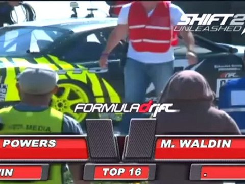 MATT POWERS VS MATT WALDIN AT FORMULA DRIFT ROUND 1 LONG BEACH CALIFORNIA, 2011 TOP 16
