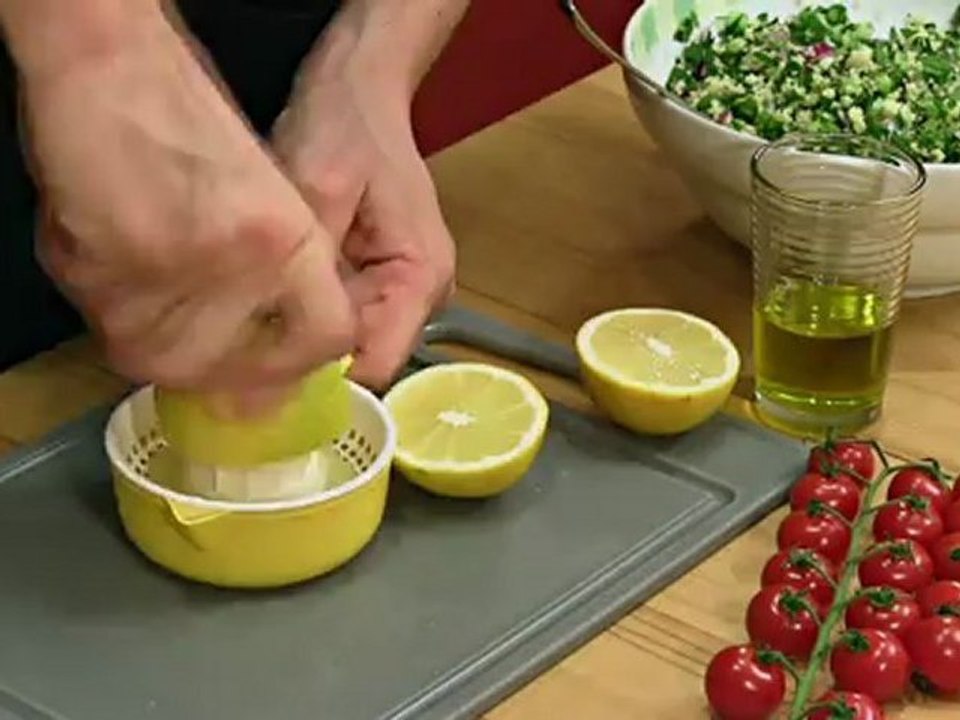Tabouleh (tabbouleh) salad with cherry tomatoes