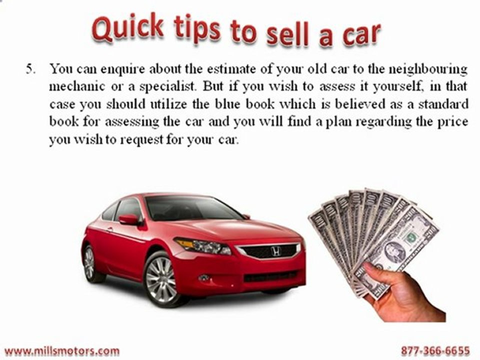 Quick tips to sell a car