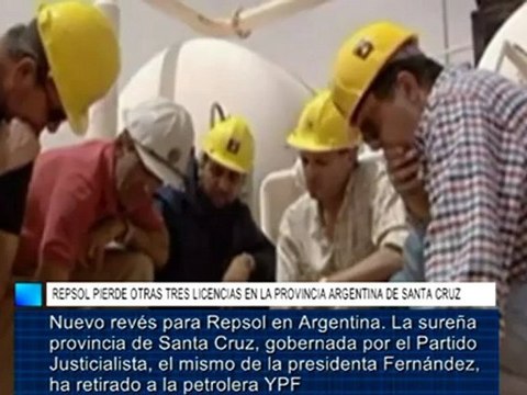 Repsol pierde otras tres licencias en la provincia argentina de Santa Cruz