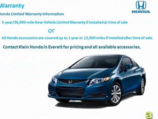 Jazz up 2012 Honda Civic Coupe with Accessories at Everett