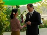 British PM visits Myanmar leader