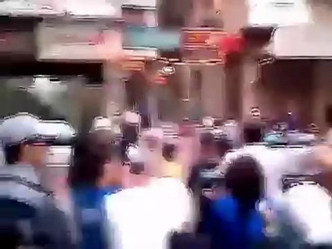 فري برس دمشق مشاركة أحرار باب سريجة في مظاهرة كورنيش الميدان 12 4 2012 Damascus