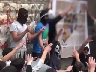 فري برس دمشق الميدان القديمة مظاهرة ورسم خارطة سورية 12 4 2012 Damascus