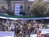 فري برس إدلب  كفرنبل مظاهرة حاشدة عارمة رائعة ثورة لكل السوريين13 4 2012 Idlib