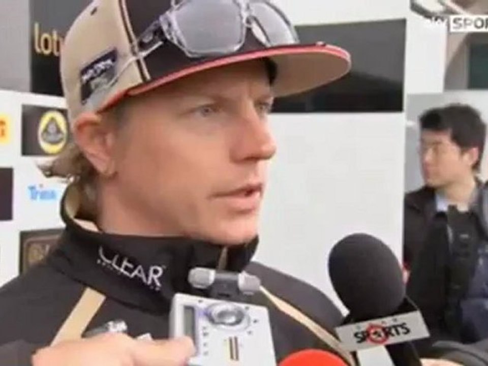 China 2012 Kimi Räikkönen FP2 Interview