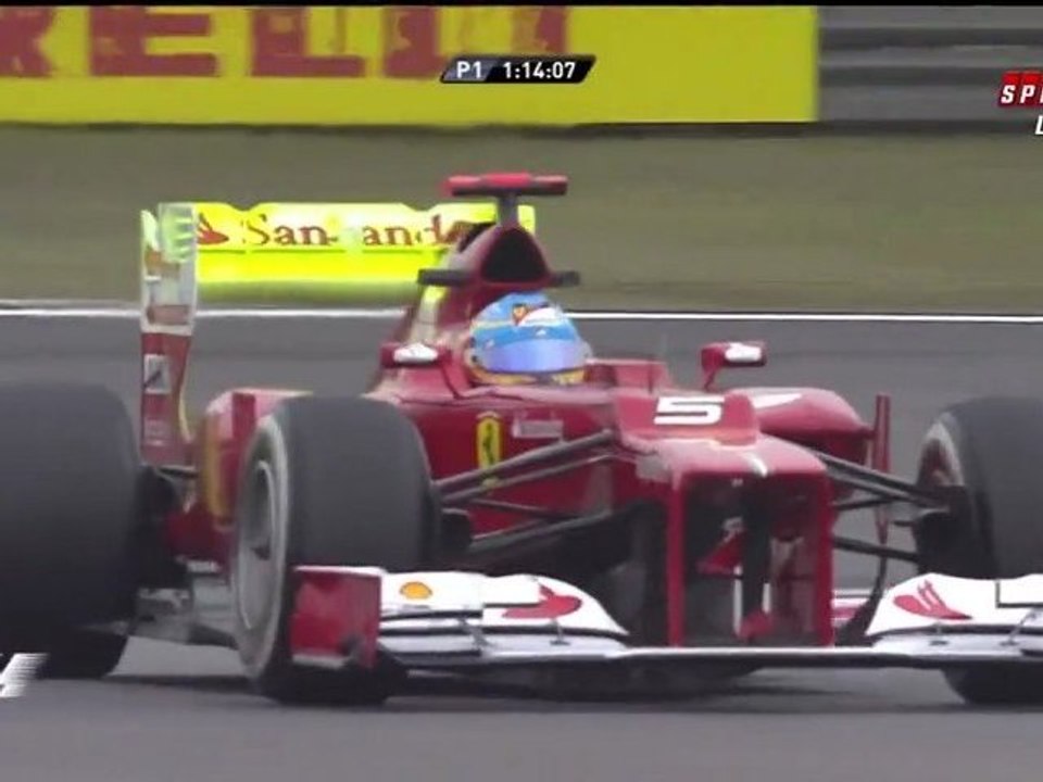 F1 Chine Shangai FP1 2012