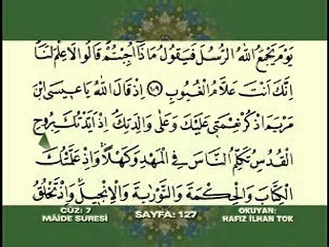 Maide Suresi 83-120 Kuran Kerim Hatim Takip Et - OSMANLI - Kültürünü Yayma ve Yaşatma Derneği - Kütahya - OKYAY DERNEĞİ