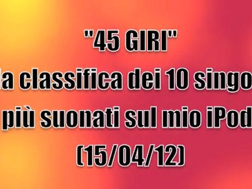 45 Giri (agg. 15/04/2012)