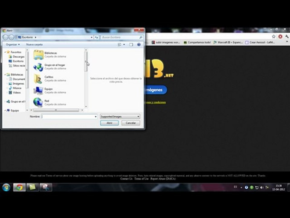 tutorial como hacer capturas de pantallas y subirlas