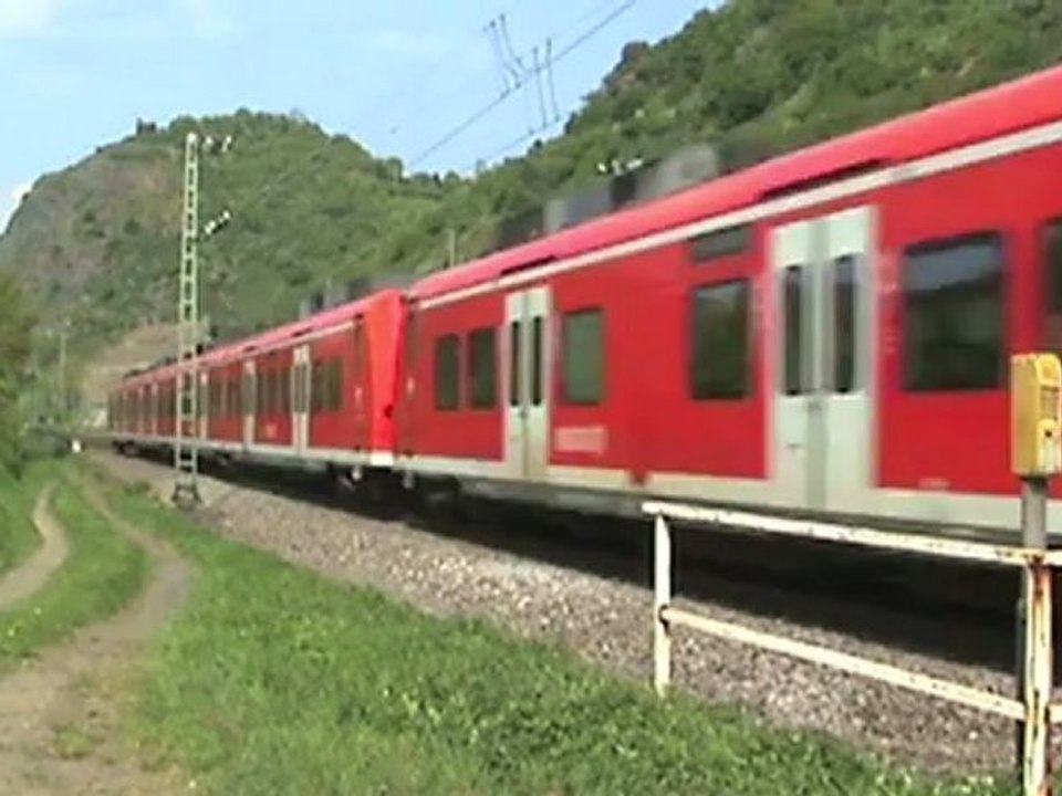 Züge zwischen Hammerstein und Leutesdorf, 152, 145, 5x 185, 4x 140, 4x 425, 143