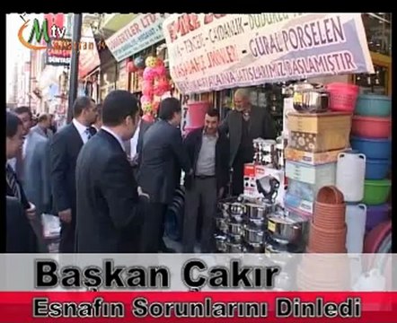 Başkan çakır esnafın sorunlarını dinledi