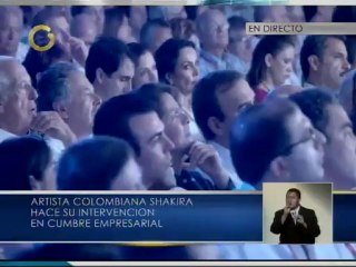 Intervención de Shakira durante Cumbre empresarial de las Américas en Cartagena