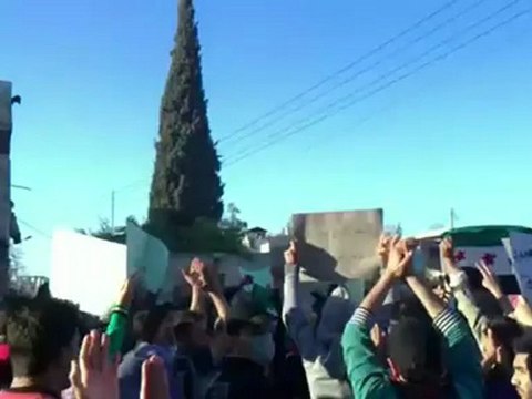 فري برس ريف حماه المحتل مدينة السلمية مظاهرة في جمعة ورة لكل السوريين 13 4 2012 Hama