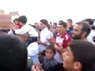 فري برس مخيم أورفامظاهرة للاجئين تنديدابمجازرالنظام12 4 2012 ج2 Damascus