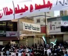 فري برس إدلب الدانا مظاهرة حاشده جمعه ثورة لكل السوريين13 4 2012 ج2 Idlib