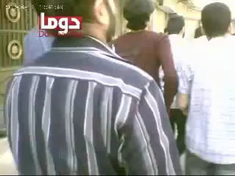 فري برس ريف دمشق دوما جمعة ثورة لكل السوريين مظاهرة جامع ط 13 4 2012 ج1 Damascus