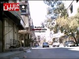 فري برس ريف دمشق عربين تجول عصابات الأسد بشوارع المدينة  13 4 2012 Damascus