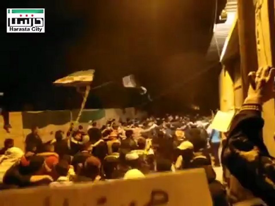 فري برس ريف دمشق حرستا  مسائية جامع البركات جمعة ثورة لكل السوريين ج3 Damascus