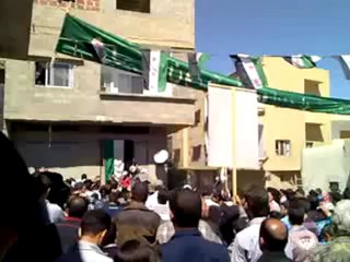 فري برس ريف دمشق القلمون قارة  جمعة ثورة لكل السورين 13 4 2012 ج1 Damascus